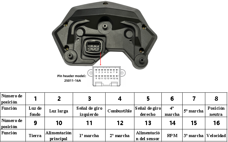 digital dashboard for motorcycle speedometer tachometer（Yamaha FZ16、FZV1、200cc Tryker Trike Scooter Gas Moped、Romet rxc 125、yamaha fazer 150）