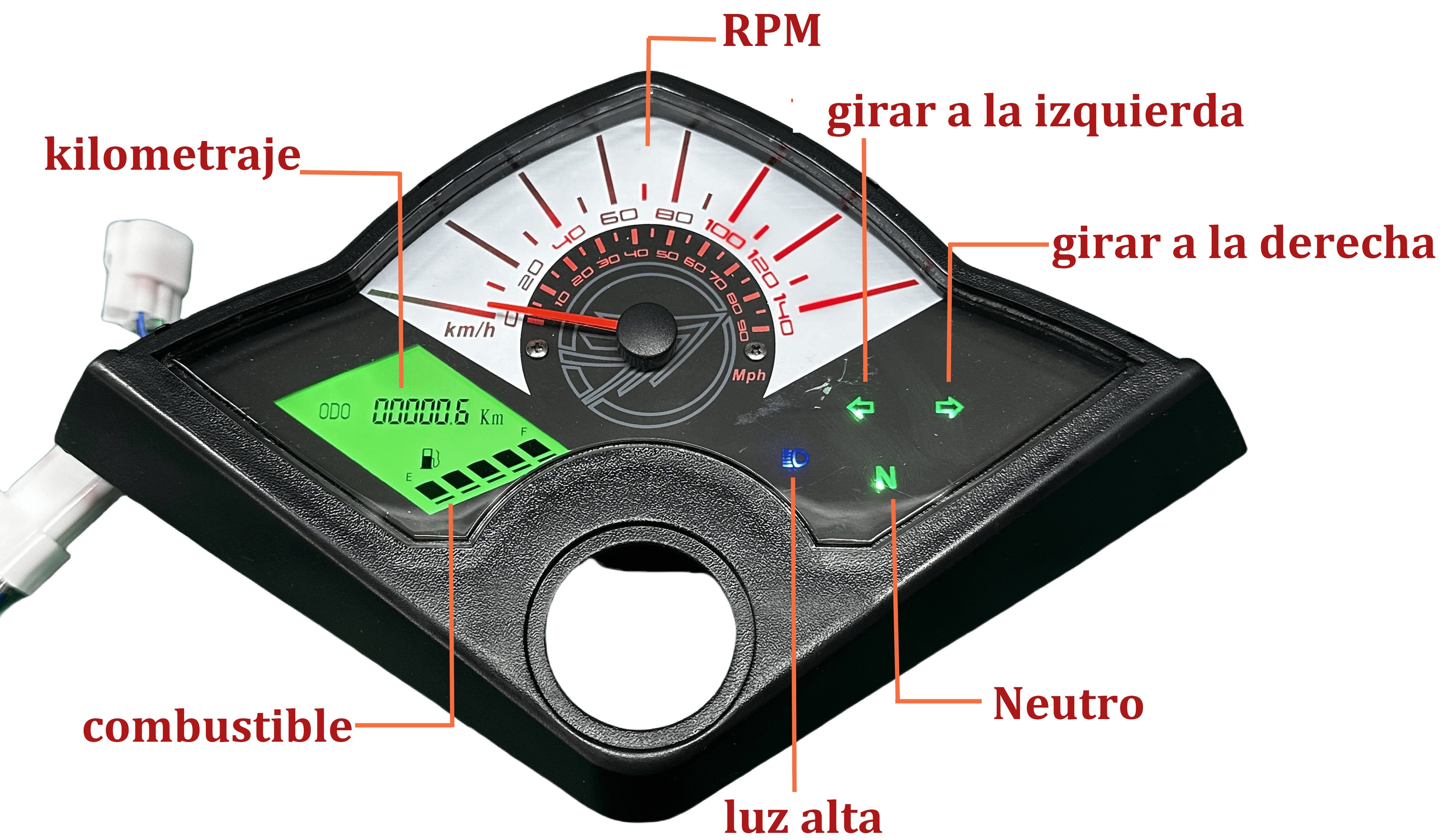 Digital motorcycle dashboard speedometer tachometer (KEEWAY TX200, Keeway TXM 125 150 200, Keeway TX 125 200) 