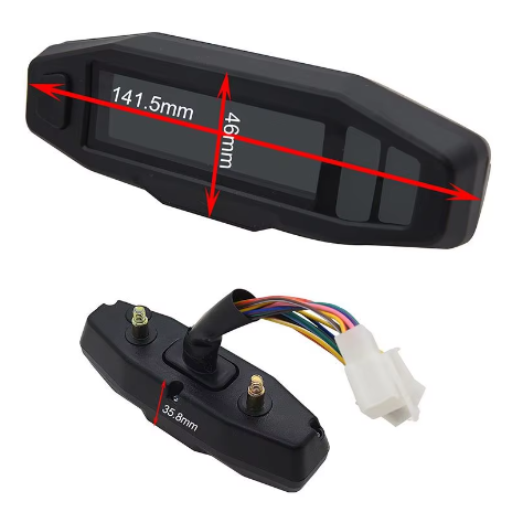 Painel digital universal para motocicletas, velocímetro e tacômetro para (Rusi KRY200, KRY150, Honda CRF 150/CRF 250, Suzuki RM Z250, RM Z450 4.Yamaha YZ125/YZ250, KTM300, KTM300 EXC, KTM300 EXC F, KTM500 EXC, Russian KR200)