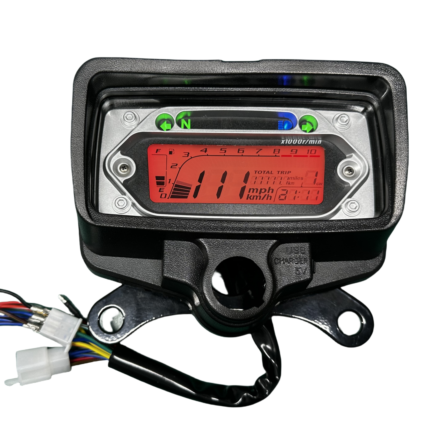Painel digital para moto velocímetro tacômetro para (CG125 (Honda CG125, Honda TMX125, RUSI Macho Tc 125/150, Skygo Prince 125), Velocímetro Italika Ex125 Forza 125 Ft125)