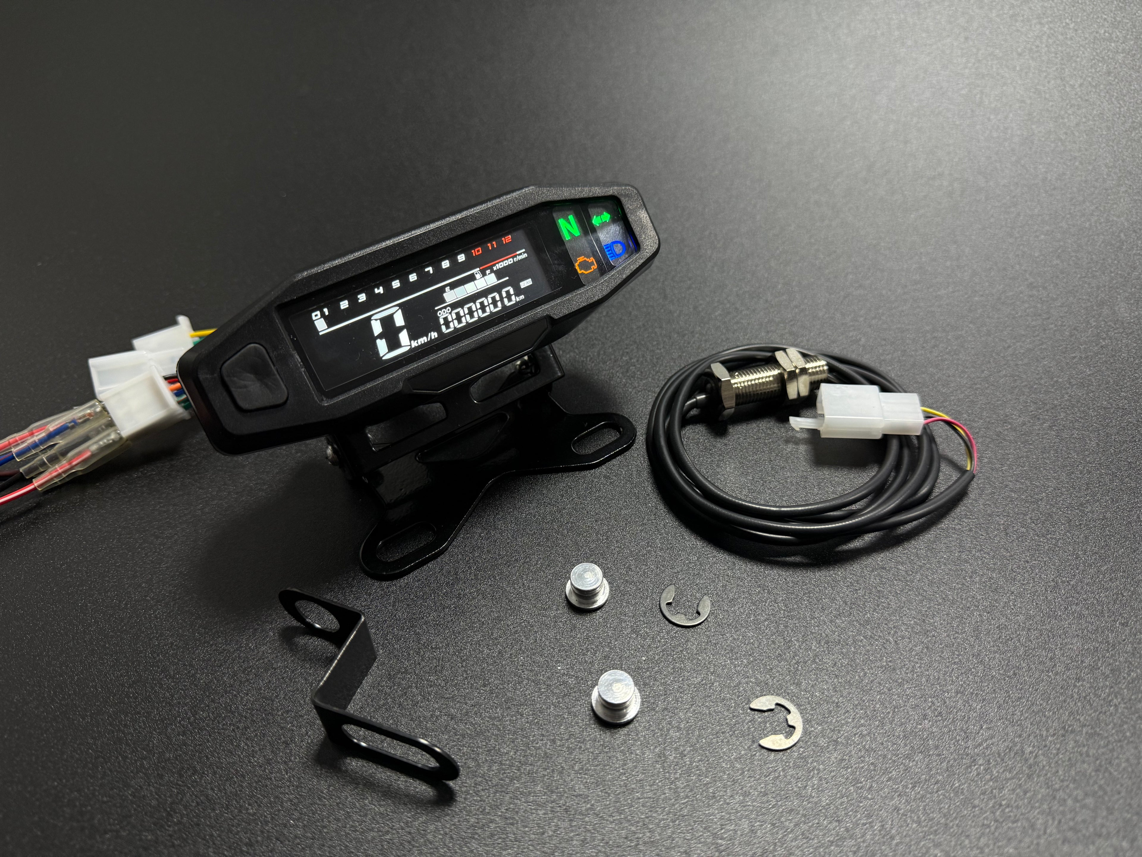 Painel digital universal para motocicletas, velocímetro e tacômetro para (Rusi KRY200, KRY150, Honda CRF 150/CRF 250, Suzuki RM Z250, RM Z450 4.Yamaha YZ125/YZ250, KTM300, KTM300 EXC, KTM300 EXC F, KTM500 EXC, Russian KR200)