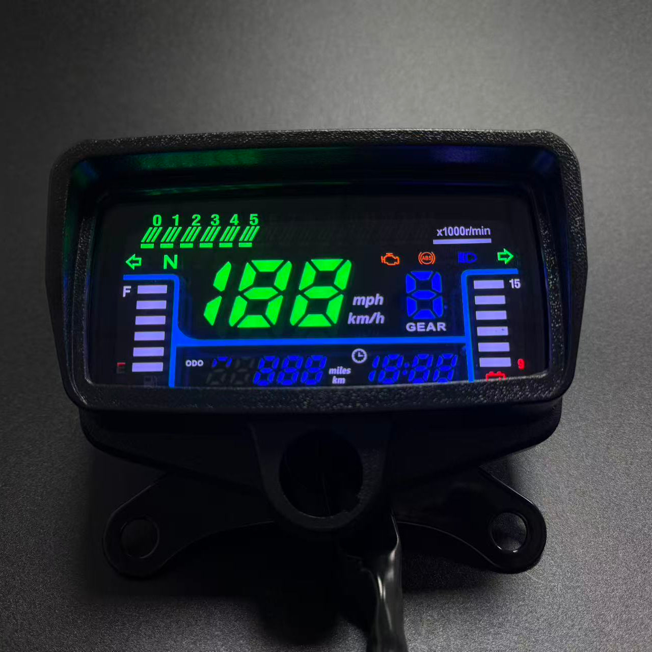 digital tablero para moto velocimetro tacometro for （CG125 （Honda CG125、Honda TMX125、  RUSI Macho Tc 125/150、Skygo Prince 125 ）Honda TMX125 Alpha、Velocímetro Italika Ex125 Forza 125 Ft125）