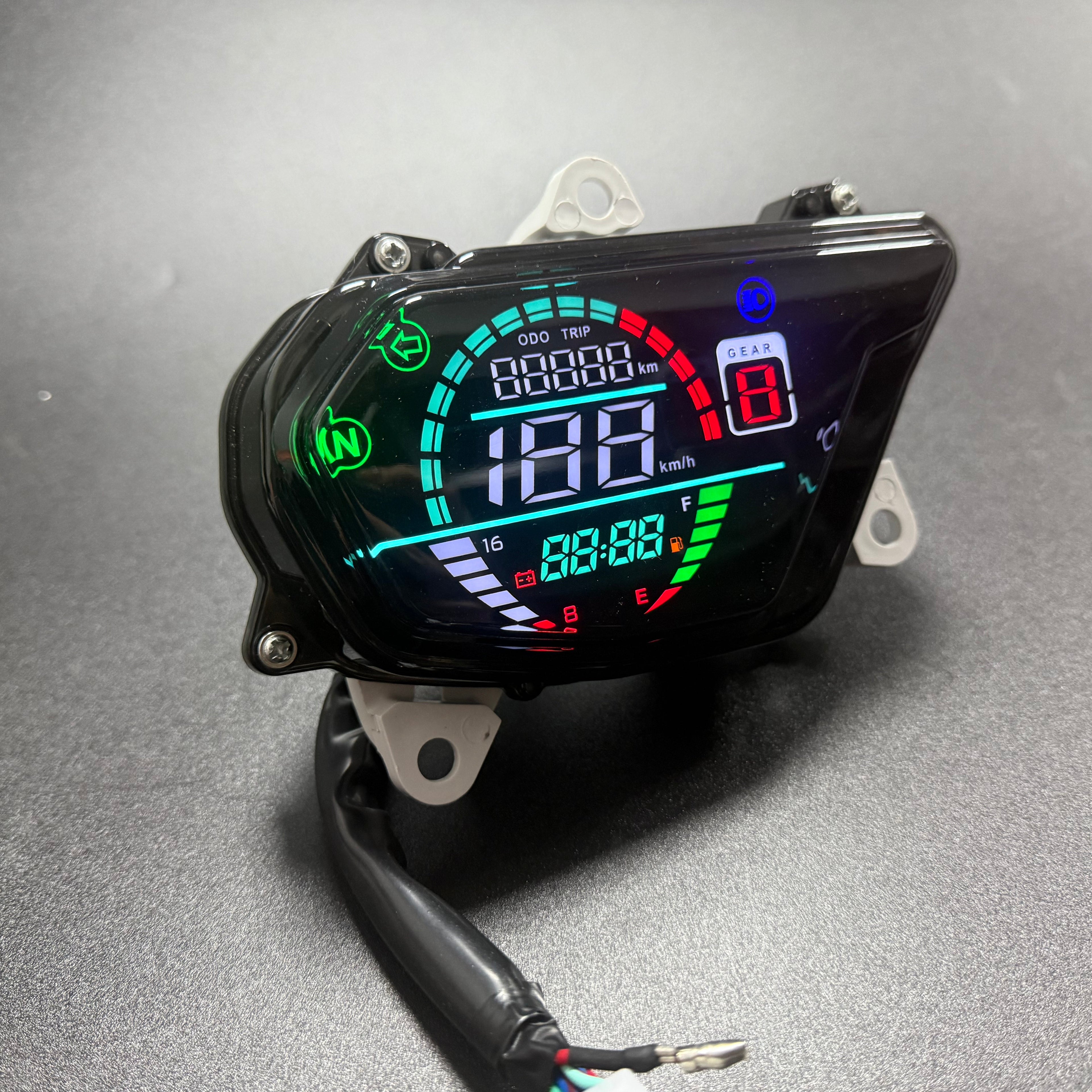digital tablero para moto velocimetro tacometro for（Honda POP110i）