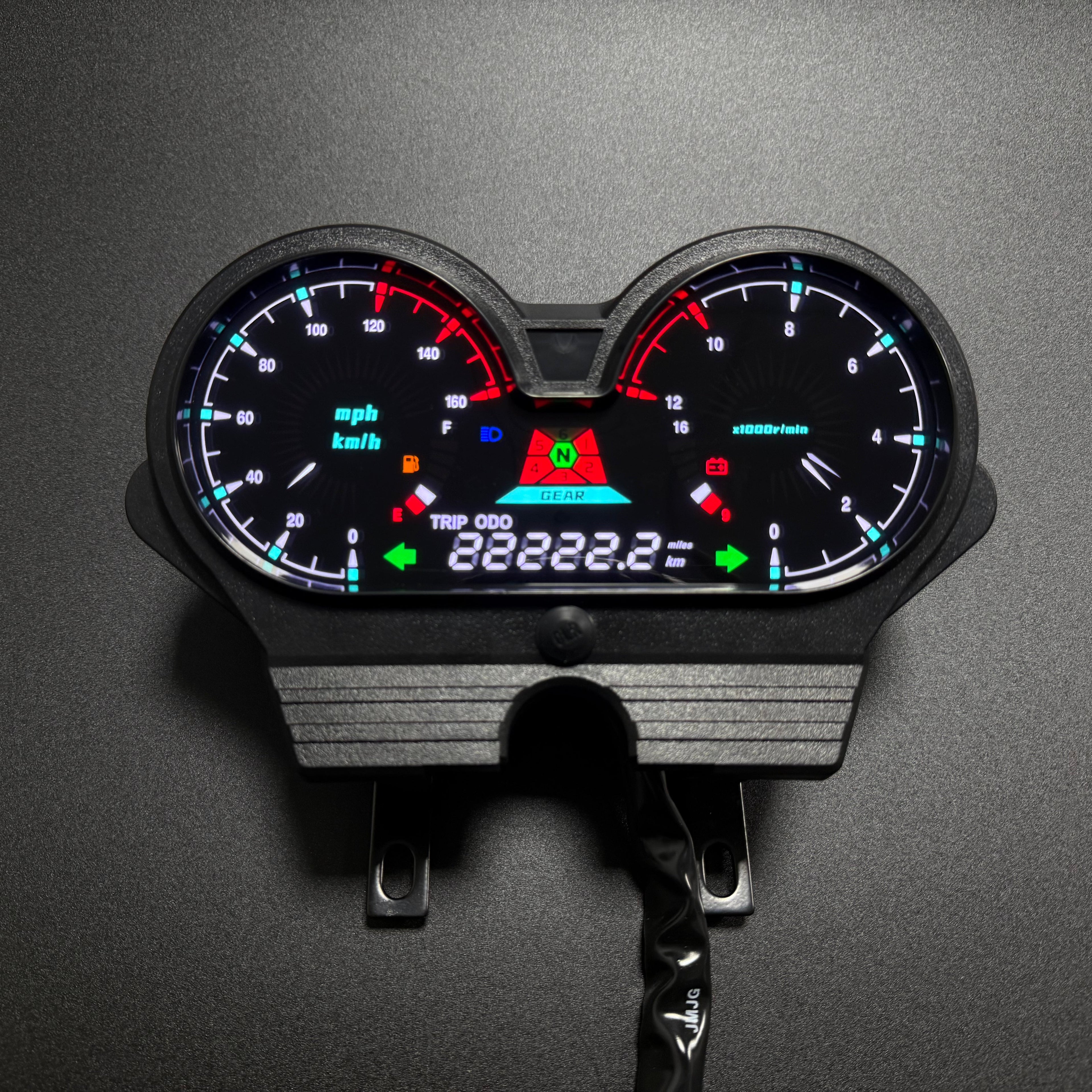 Digital Motorcycle Dashboard Speedometer Tachometer 【Honda CG 125 Deluxe, CG 125 DLX, Italika Forza 150, FT150 GTS, Mototaxi 150, Land Roys, RICO LR 150-28, Zongshen ZS-150, Chambera 150, RX150】