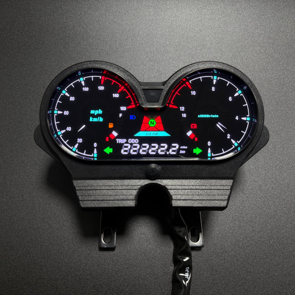 Digital Motorcycle Dashboard Speedometer Tachometer 【Honda CG 125 Deluxe, CG 125 DLX, Italika Forza 150, FT150 GTS, Mototaxi 150, Land Roys, RICO LR 150-28, Zongshen ZS-150, Chambera 150, RX150】