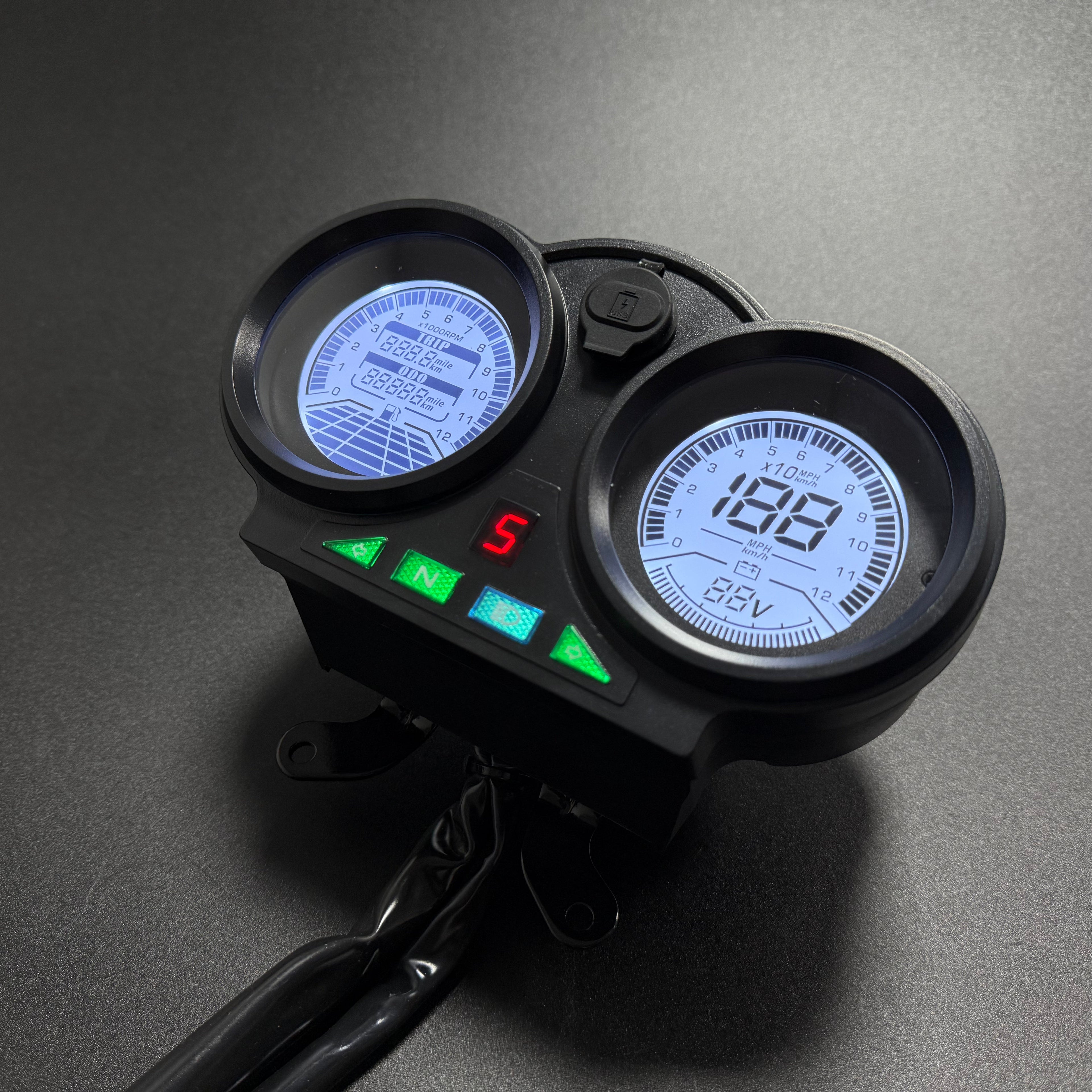 digital tablero para moto velocimetro tacometro for（Bera SBR150(Bera Moto 150cc CG)）