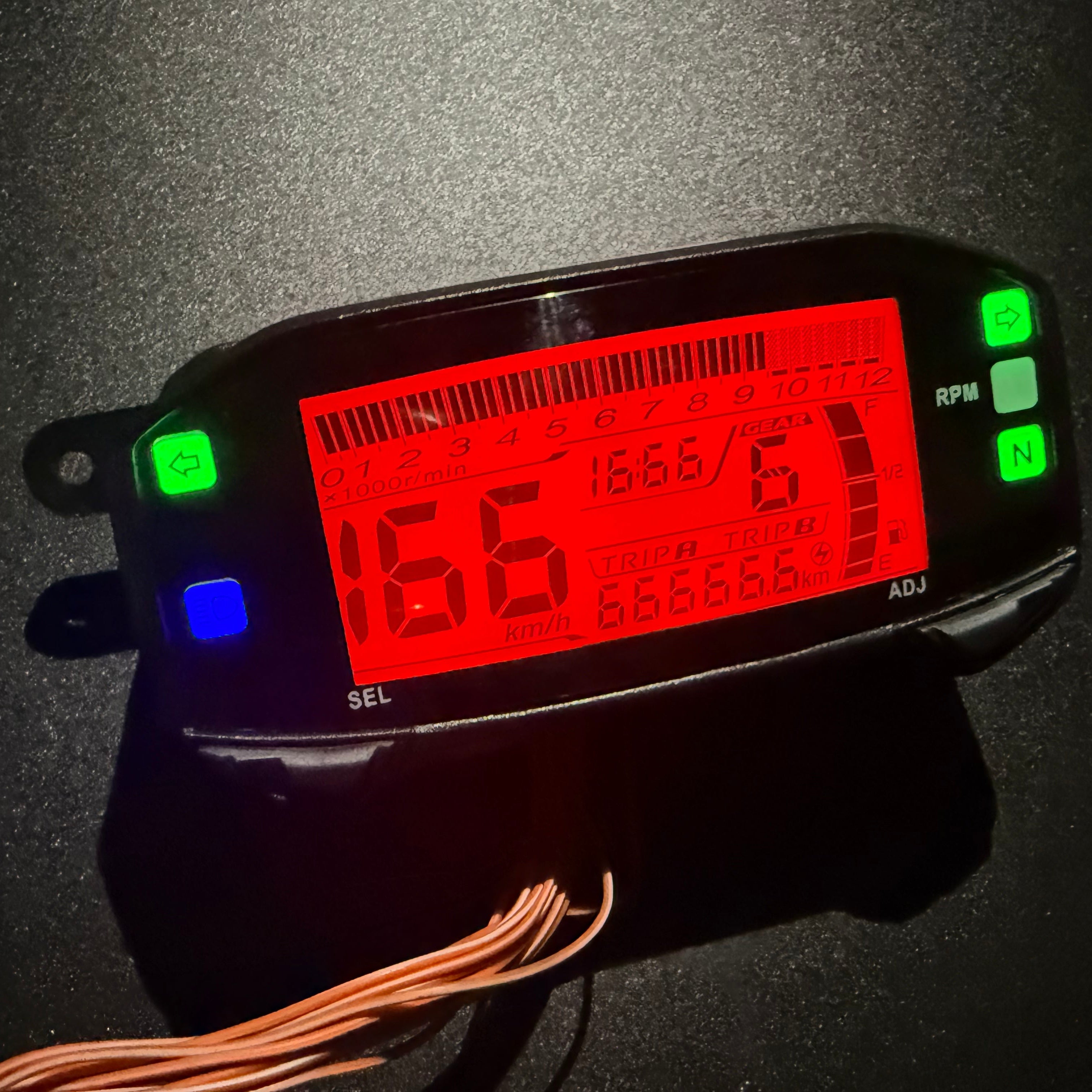 digital dashboard for motorcycle speedometer tachometer（Suzuki Gixxer150 SF，Gixxer150，suzuki gsx r150，suzuki DR-Z4SM）