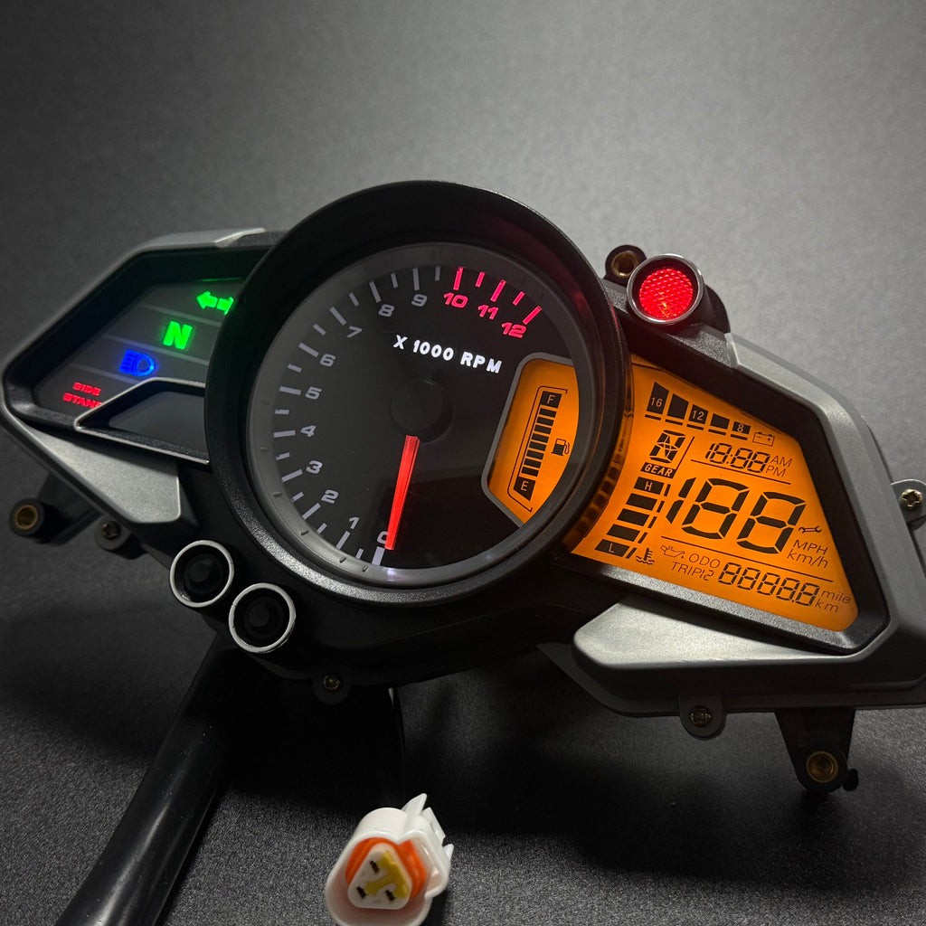 digital dashboard for motorcycle speedometer tachometer（Bajaj pulsar 200NS， Bajaj pulsar 125NS，Bajaj pulsar 160NS Kawasaki Rouser NS160 Fi Kawasaki Rouser NS150 Kawasaki Rouser RS200）