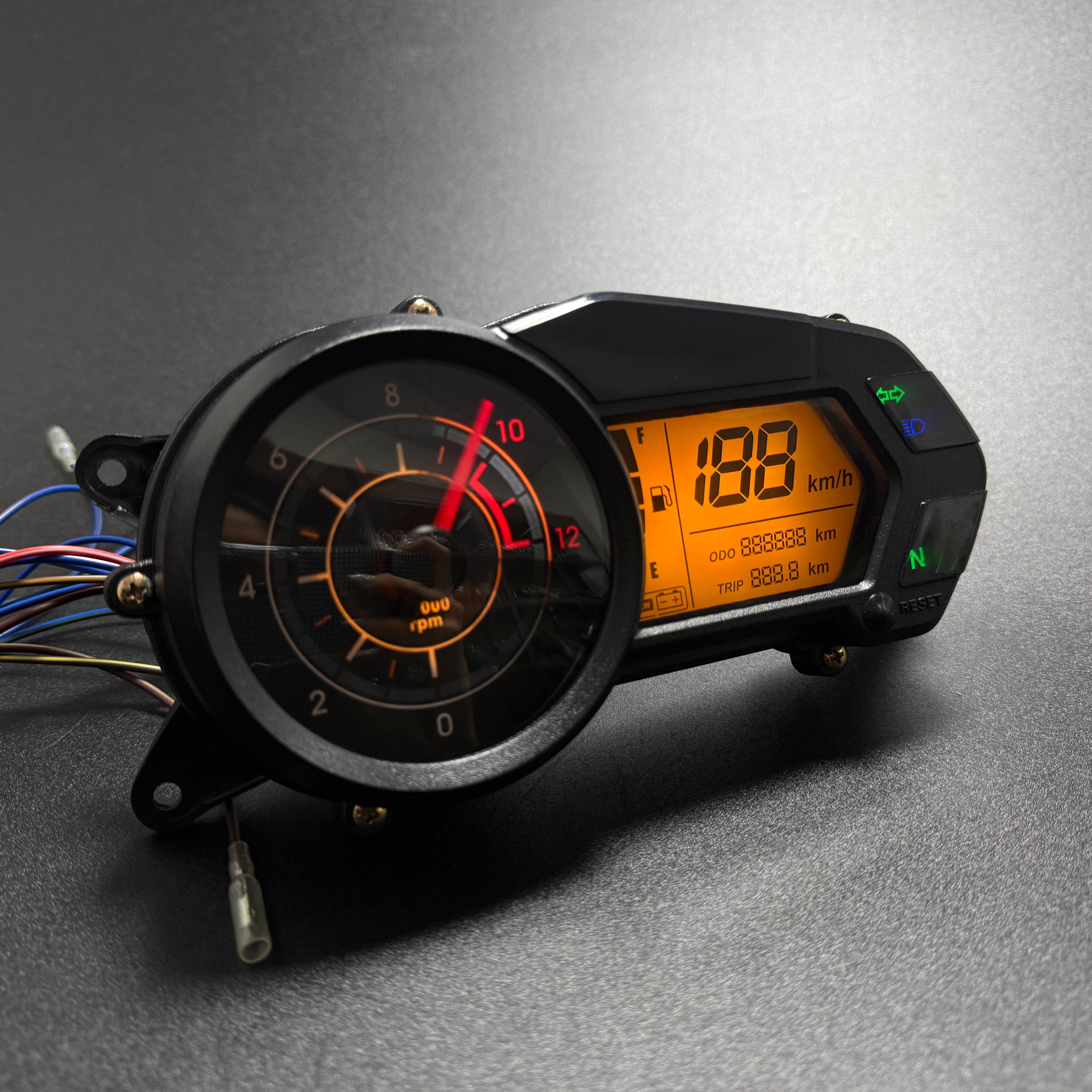 Digital motorcycle instrument panel speedometer tachometer (Bajaj Pulsar 135 LS Kawasaki Rouser 135LS Kawasaki Rouser NS125Fi)