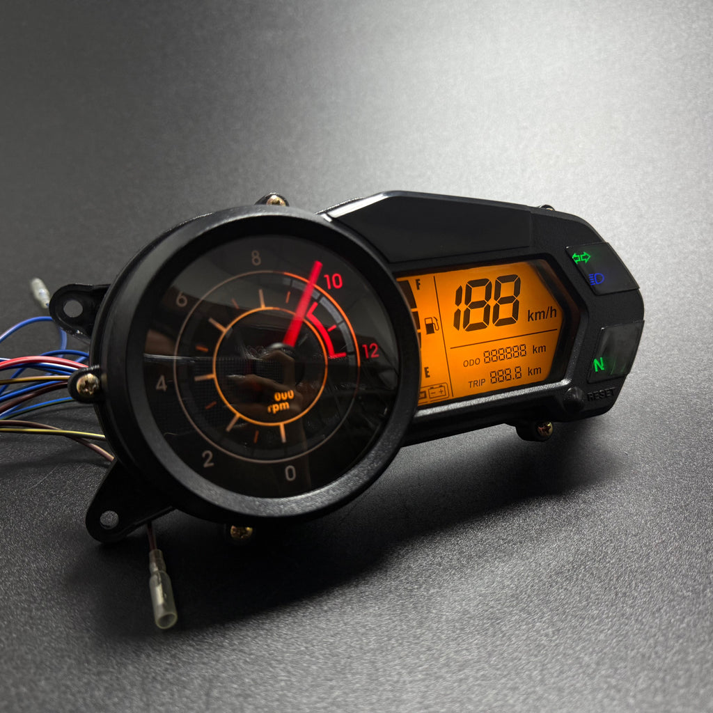 Digital motorcycle instrument panel speedometer tachometer (Bajaj Pulsar 135 LS Kawasaki Rouser 135LS Kawasaki Rouser NS125Fi)