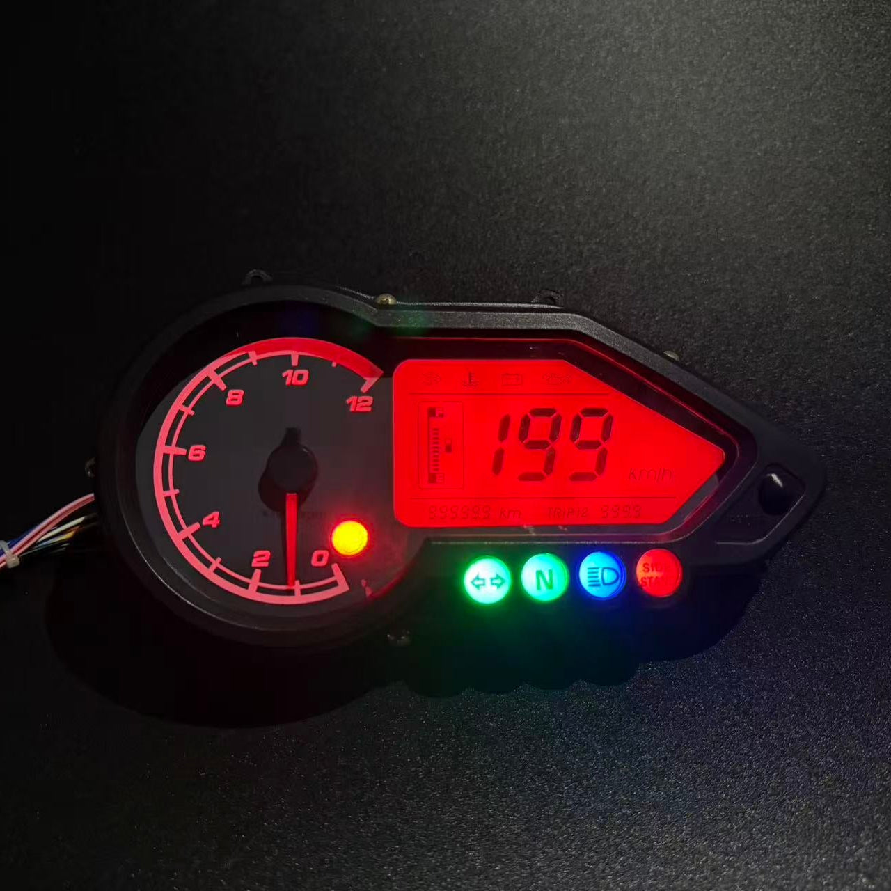 Digital instrument panel for motorcycle speedometer tachometer (BAJAJ Pulsar 125 150 180 200 220NS)