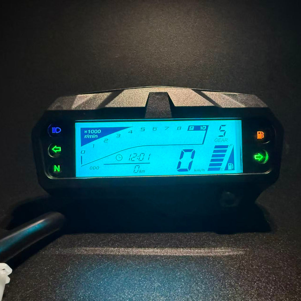 Digital motorcycle dashboard speedometer tachometer for (Yamaha FZ FI V2/Yamaha FZ-S FI V2, Yamaha FZ FI 150 2.0)