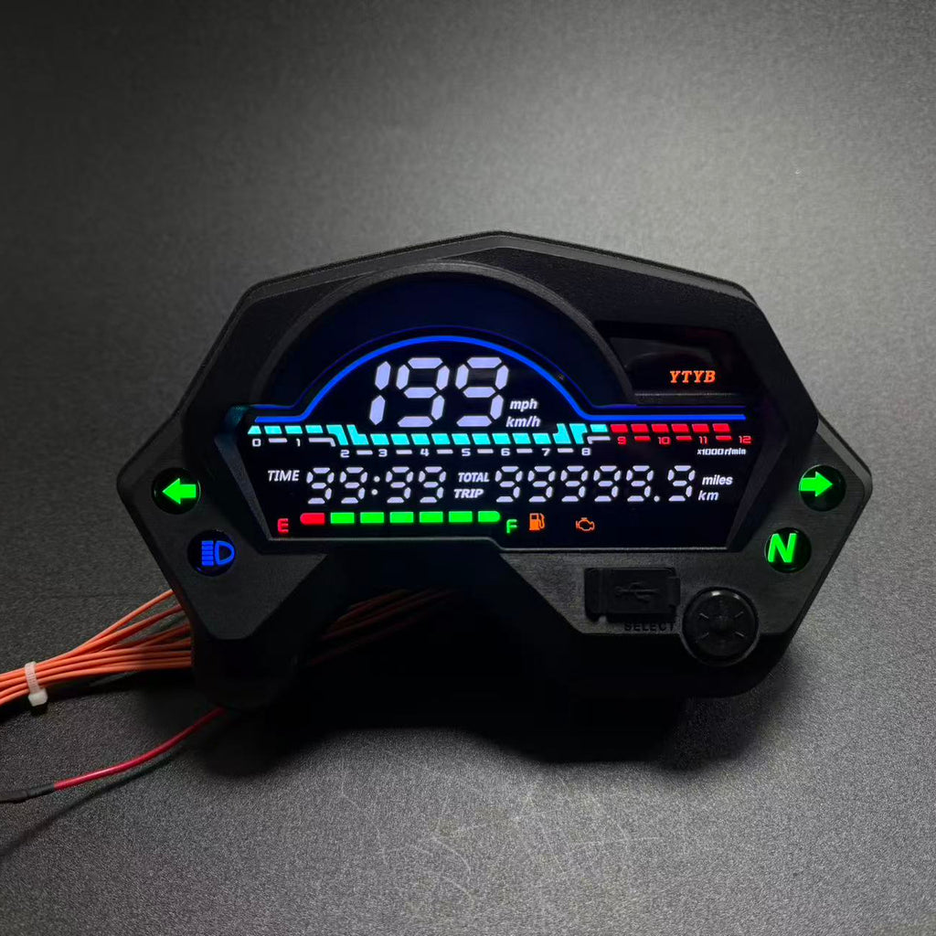 Digital dashboard for motorcycle speedometer tachometer for (Yamaha FZ16, FZV1, Romet RXC 125, Yamaha Fazer 150)