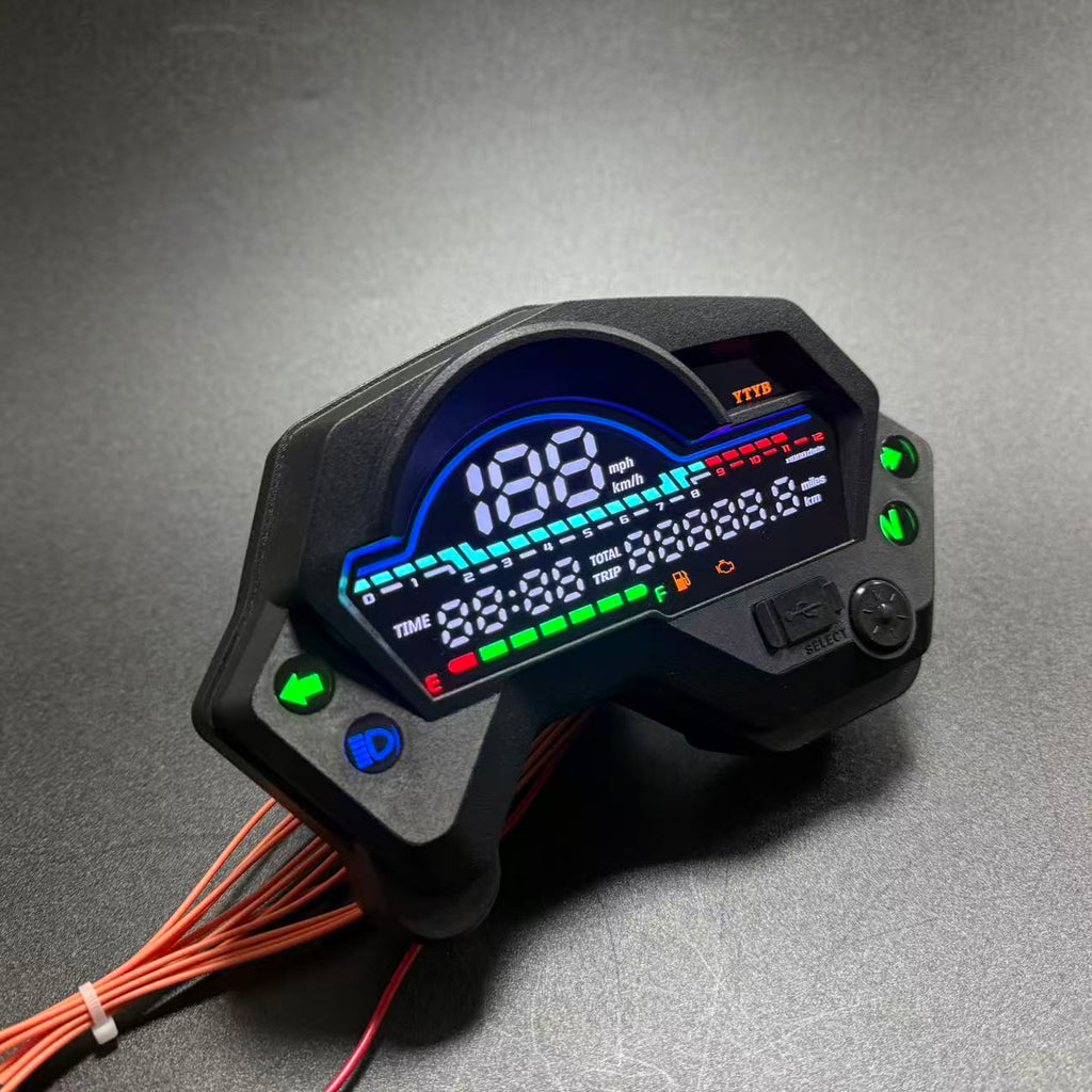 Digital dashboard for motorcycle speedometer tachometer for (Yamaha FZ16, FZV1, Romet RXC 125, Yamaha Fazer 150)