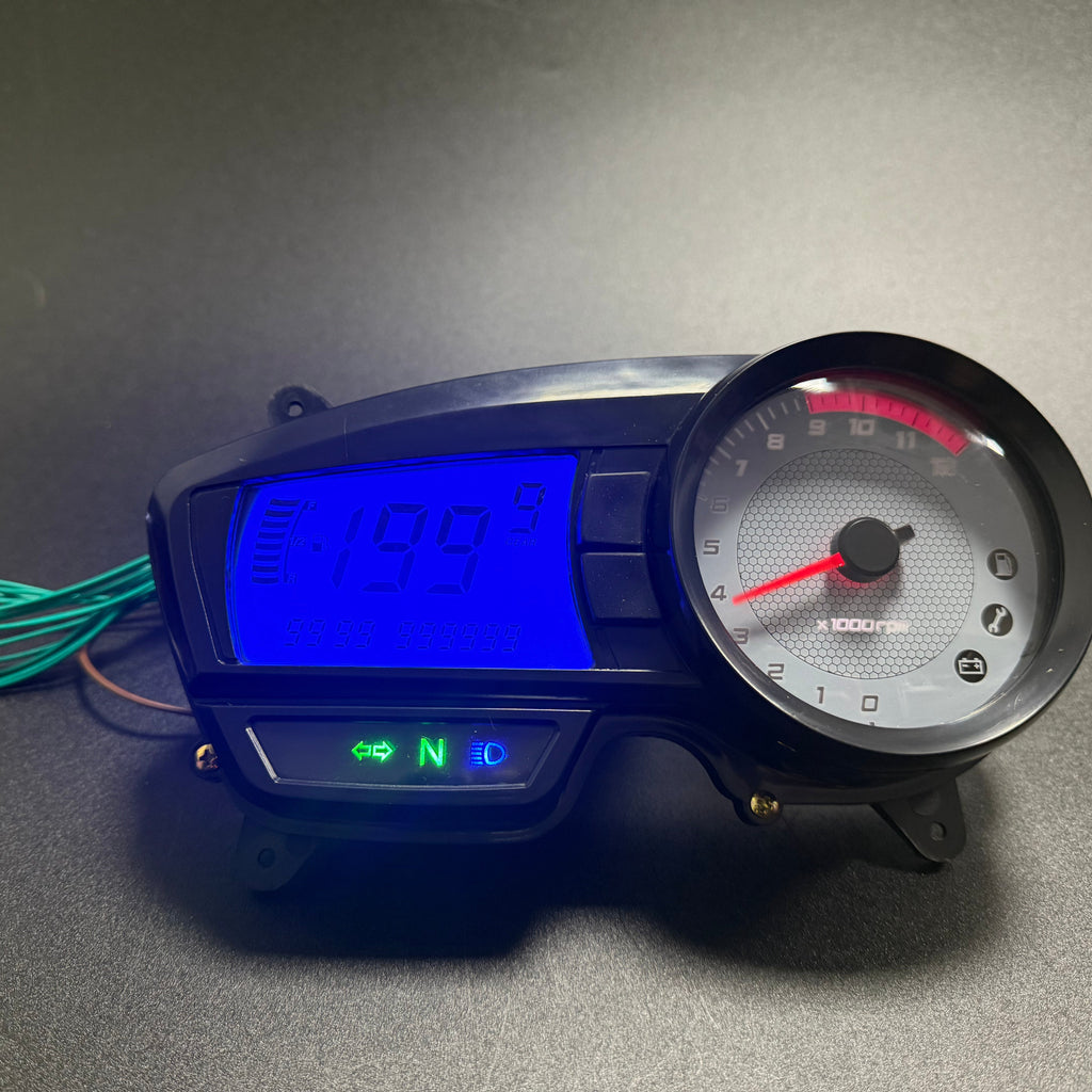 digital dashboard for motorcycle speedometer tachometer (TVS Apache RTR 160, TVS Apache RTR 180)