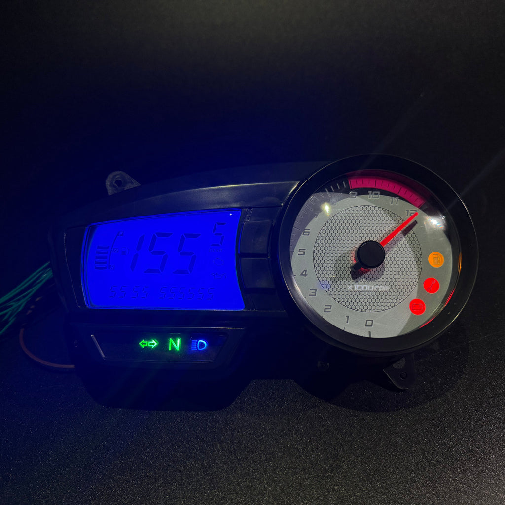digital dashboard for motorcycle speedometer tachometer (TVS Apache RTR 160, TVS Apache RTR 180)