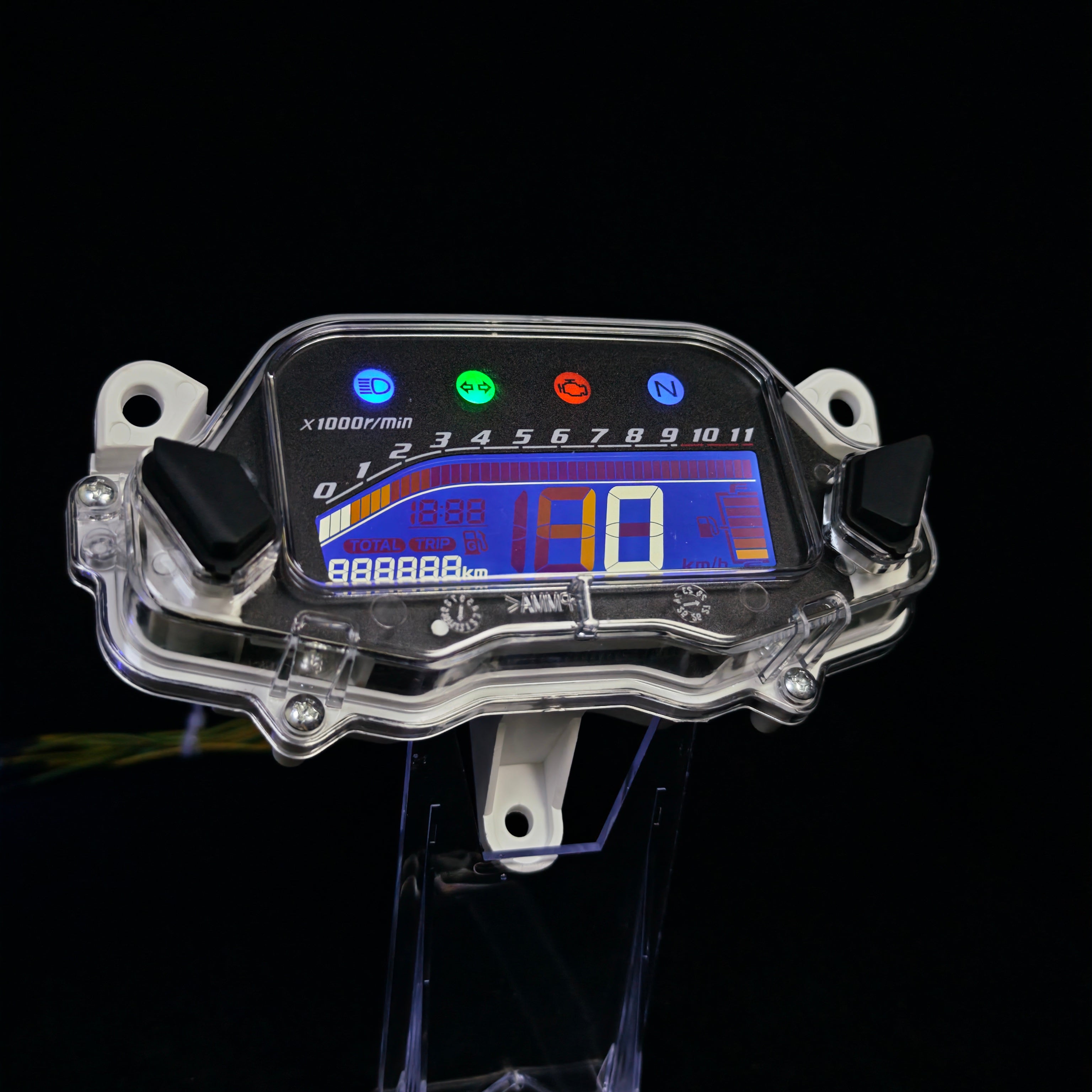 Digital dashboard for motorcycle speedometer tachometer (Honda CG Titan 160 Fan 2015-2024)
