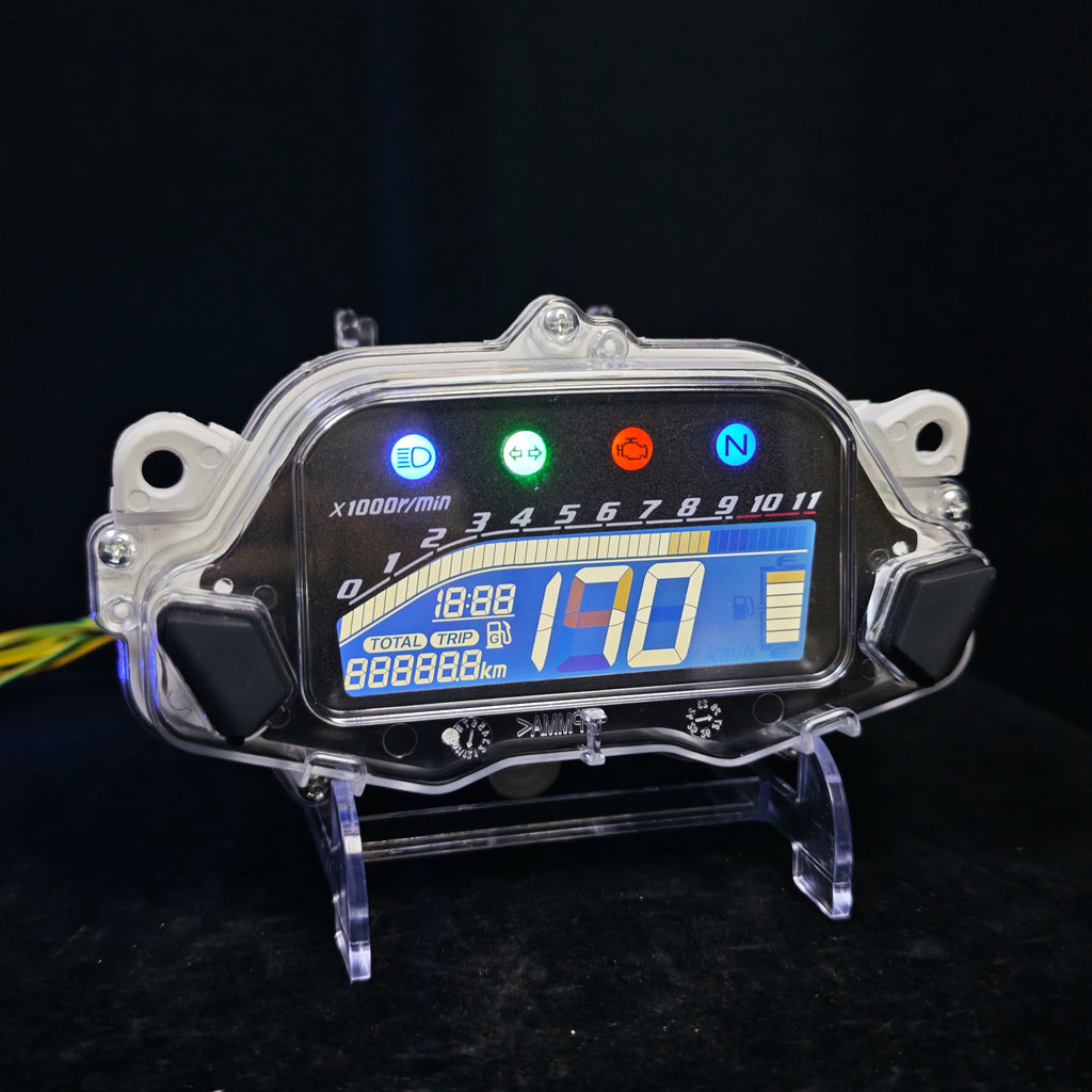 Digital dashboard for motorcycle speedometer tachometer (Honda CG Titan 160 Fan 2015-2024)