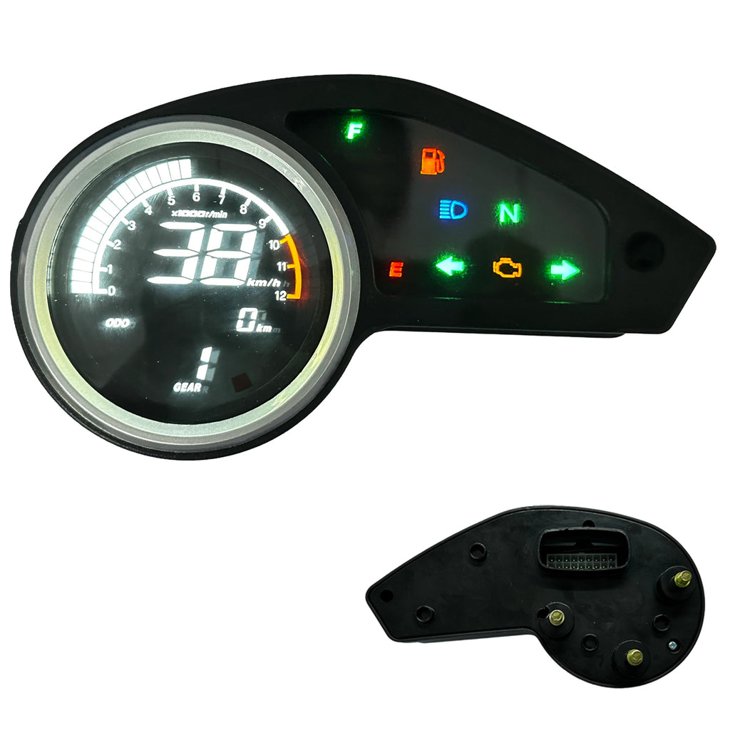 Painel digital universal para moto velocímetro tacômetro para (Honda NXR 150, Italika DM250X, Victory MRX 125, Vento Crossmax 200 Bros, Honda XR 150, Italika DM200, Digital XL, XR, MRX Y, Zanella ZR 200)