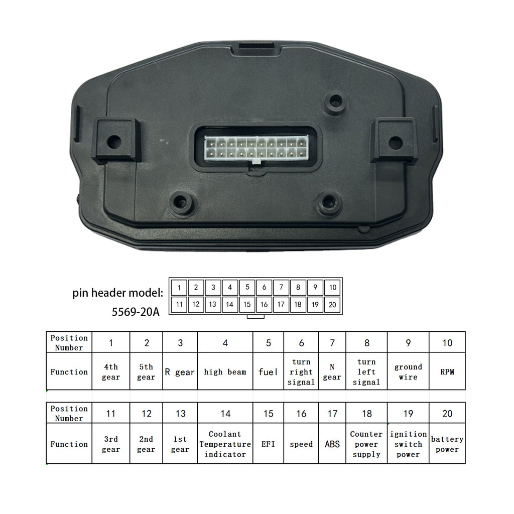 Painel digital universal para motos (velocímetro, tacômetro) para (Ducati, Kawasaki, Yamaha, Bera BR150, TX200, Arsen 150, Skygo 150, Honda CG125/150, Titan, CGL, XR, UM, Empire Keeway)