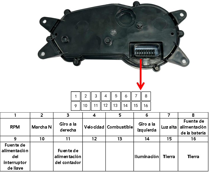 Digital motorcycle instrument panel speedometer tachometer (Bajaj Pulsar 135 LS Kawasaki Rouser 135LS Kawasaki Rouser NS125Fi)