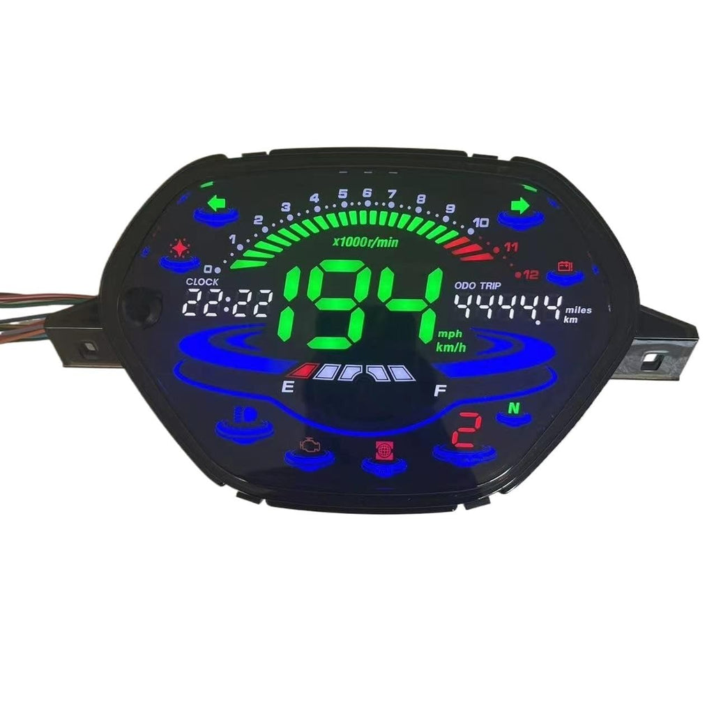 Painel digital de moto velocímetro tacômetro para (Honda Wave Alpha 100, Honda EX5 Classe 1 / CX / DX, Wave CX Alpha ano, Wave110 DX, Shineray Phoenix 50, AKT 110)