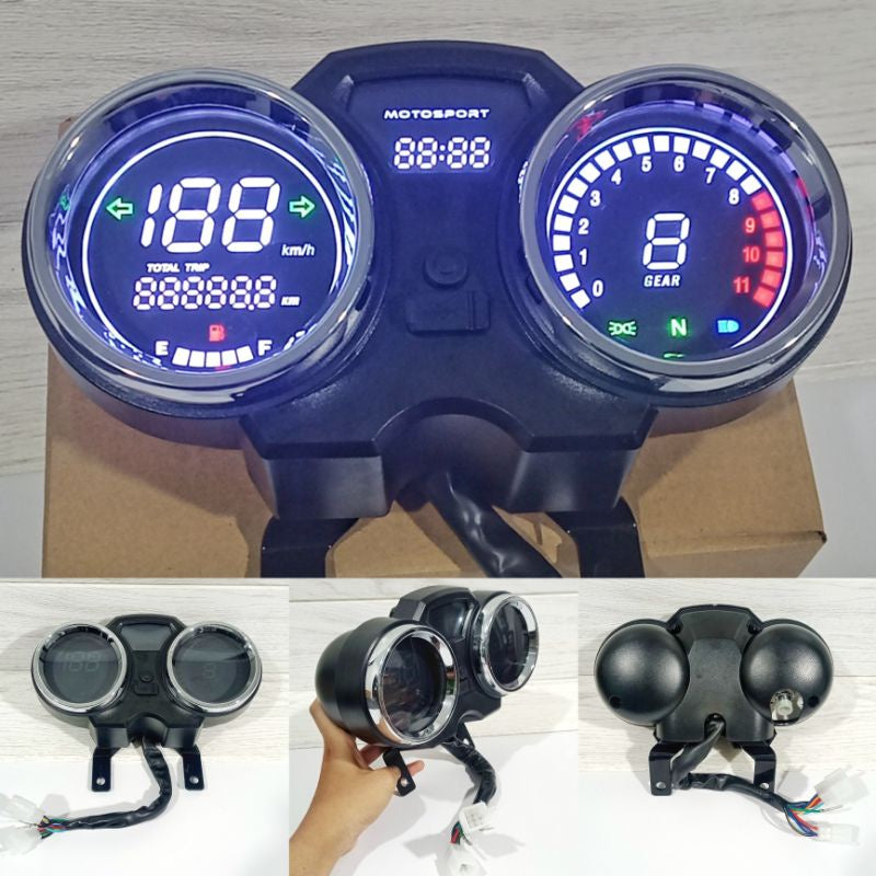 Painel digital universal para moto velocímetro tacômetro para (RC200 GN125F Suzuki GN125 GN150 GN 125 EN125 GSX125 QS125 Yes125)