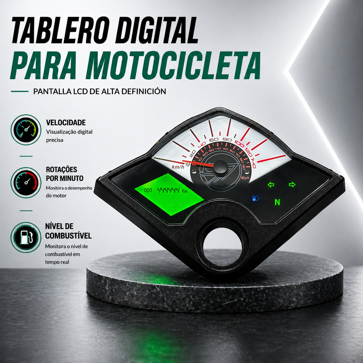 Digital motorcycle dashboard speedometer tachometer (KEEWAY TX200, Keeway TXM 125 150 200, Keeway TX 125 200) 