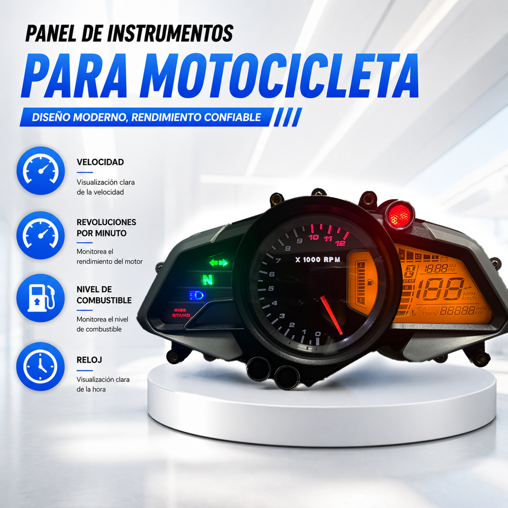 digital dashboard for motorcycle speedometer tachometer（Bajaj pulsar 200NS， Bajaj pulsar 125NS，Bajaj pulsar 160NS Kawasaki Rouser NS160 Fi Kawasaki Rouser NS150 Kawasaki Rouser RS200）
