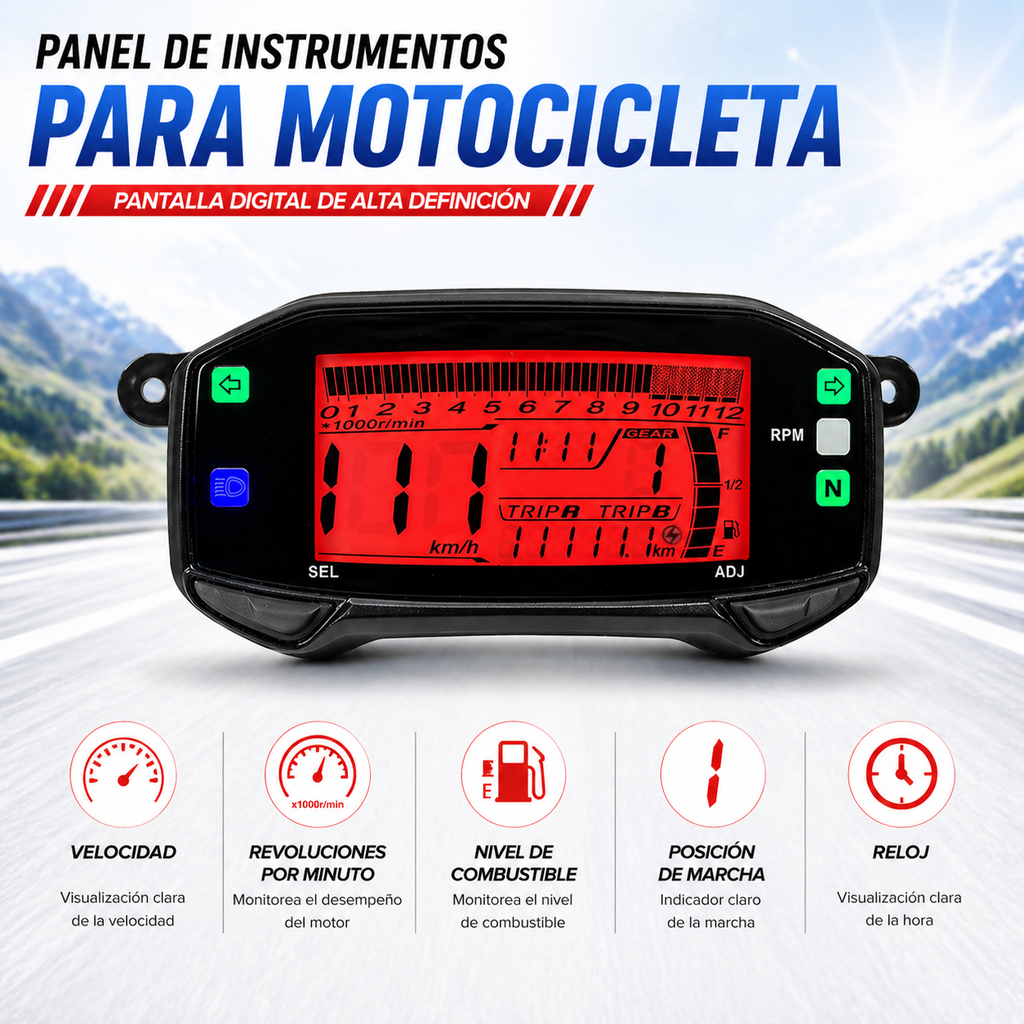 digital dashboard for motorcycle speedometer tachometer（Suzuki Gixxer150 SF，Gixxer150，suzuki gsx r150，suzuki DR-Z4SM）
