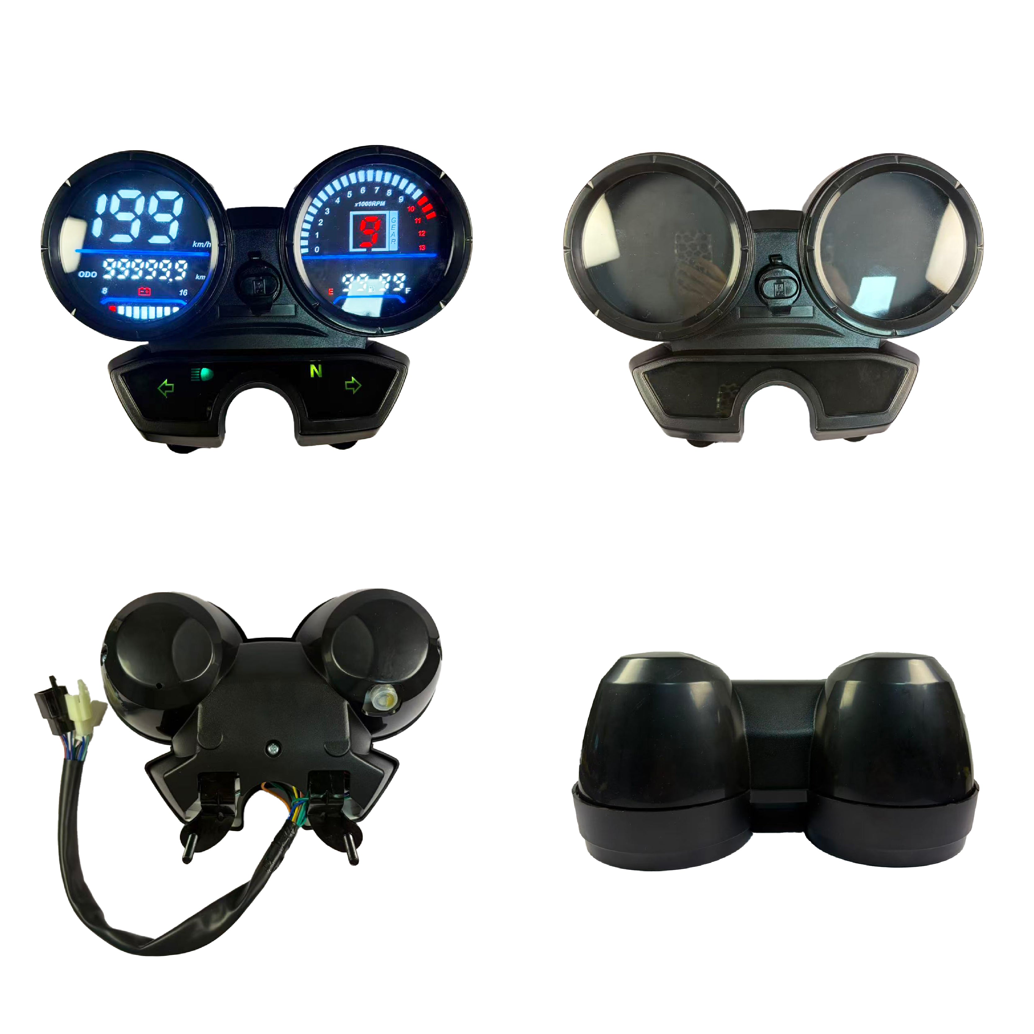 digital tablero para moto velocimetro tacometro for（Bajaj Boxer BM 150、Bajaj Discover 100）