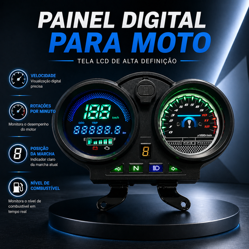 Painel digital para moto velocímetro tacômetro (Bera sbr150)
