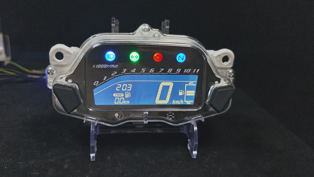 Digital dashboard for motorcycle speedometer tachometer (Honda CG Titan 160 Fan 2015-2024)