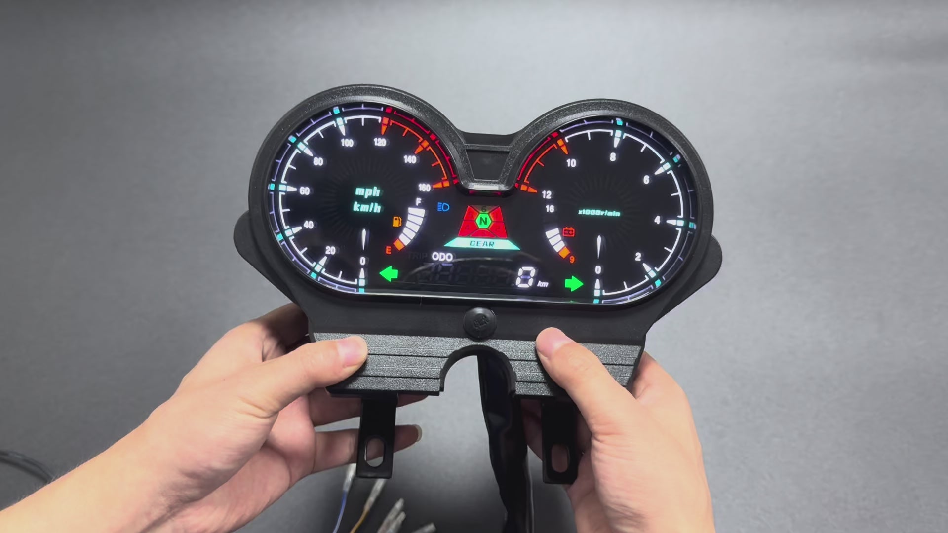 Digital Motorcycle Dashboard Speedometer Tachometer 【Honda CG 125 Deluxe, CG 125 DLX, Italika Forza 150, FT150 GTS, Mototaxi 150, Land Roys, RICO LR 150-28, Zongshen ZS-150, Chambera 150, RX150】