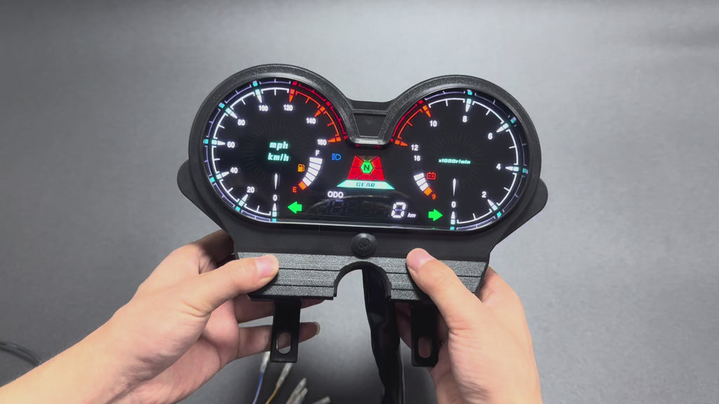 Digital Motorcycle Dashboard Speedometer Tachometer 【Honda CG 125 Deluxe, CG 125 DLX, Italika Forza 150, FT150 GTS, Mototaxi 150, Land Roys, RICO LR 150-28, Zongshen ZS-150, Chambera 150, RX150】