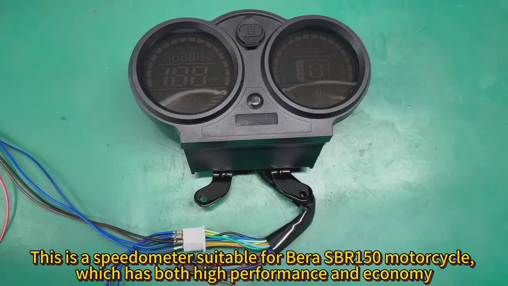 digital tablero para moto velocimetro tacometro for（Bera sbr150）