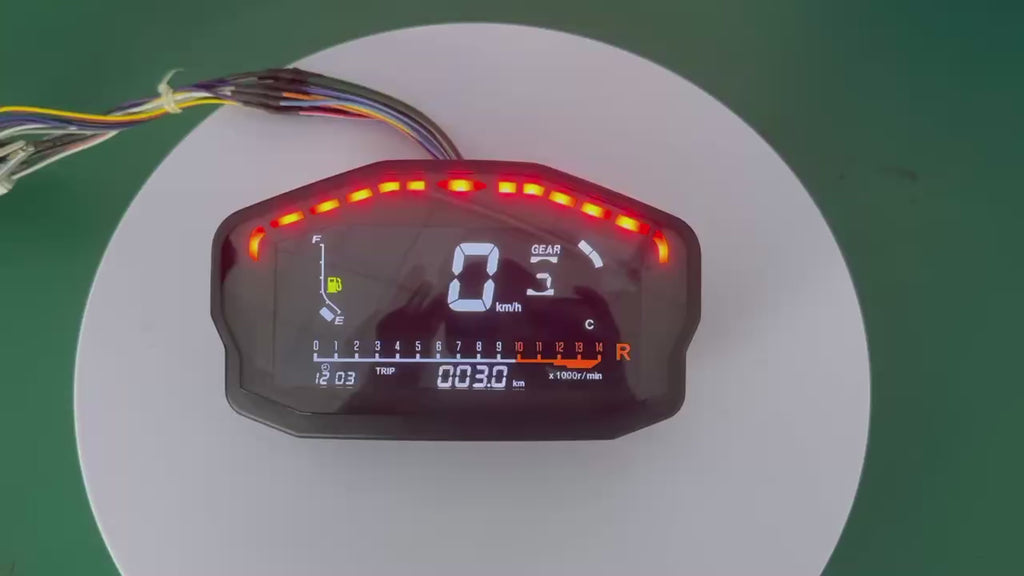 Painel digital universal para motos (velocímetro, tacômetro) para (Ducati, Kawasaki, Yamaha, Bera BR150, TX200, Arsen 150, Skygo 150, Honda CG125/150, Titan, CGL, XR, UM, Empire Keeway)