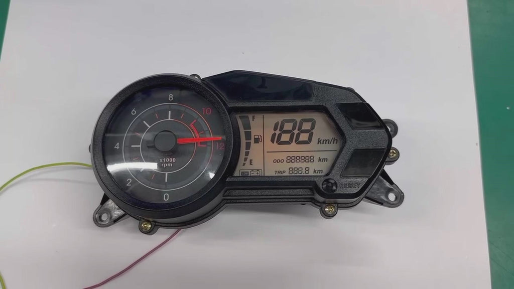 Digital motorcycle instrument panel speedometer tachometer (Bajaj Pulsar 135 LS Kawasaki Rouser 135LS Kawasaki Rouser NS125Fi)